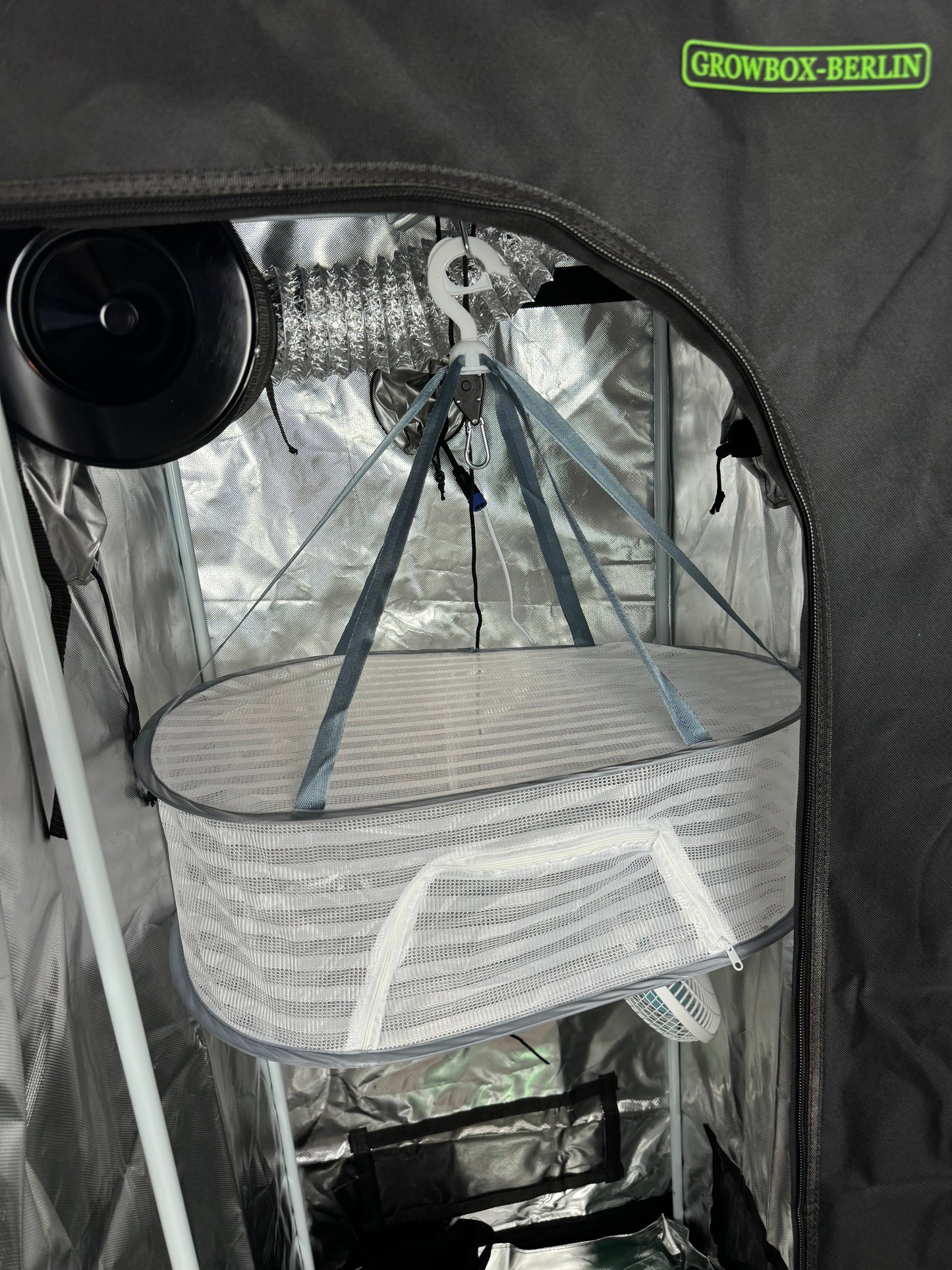 Growbox Komplettset LED für 3 Pflanzen 60x60x160cm